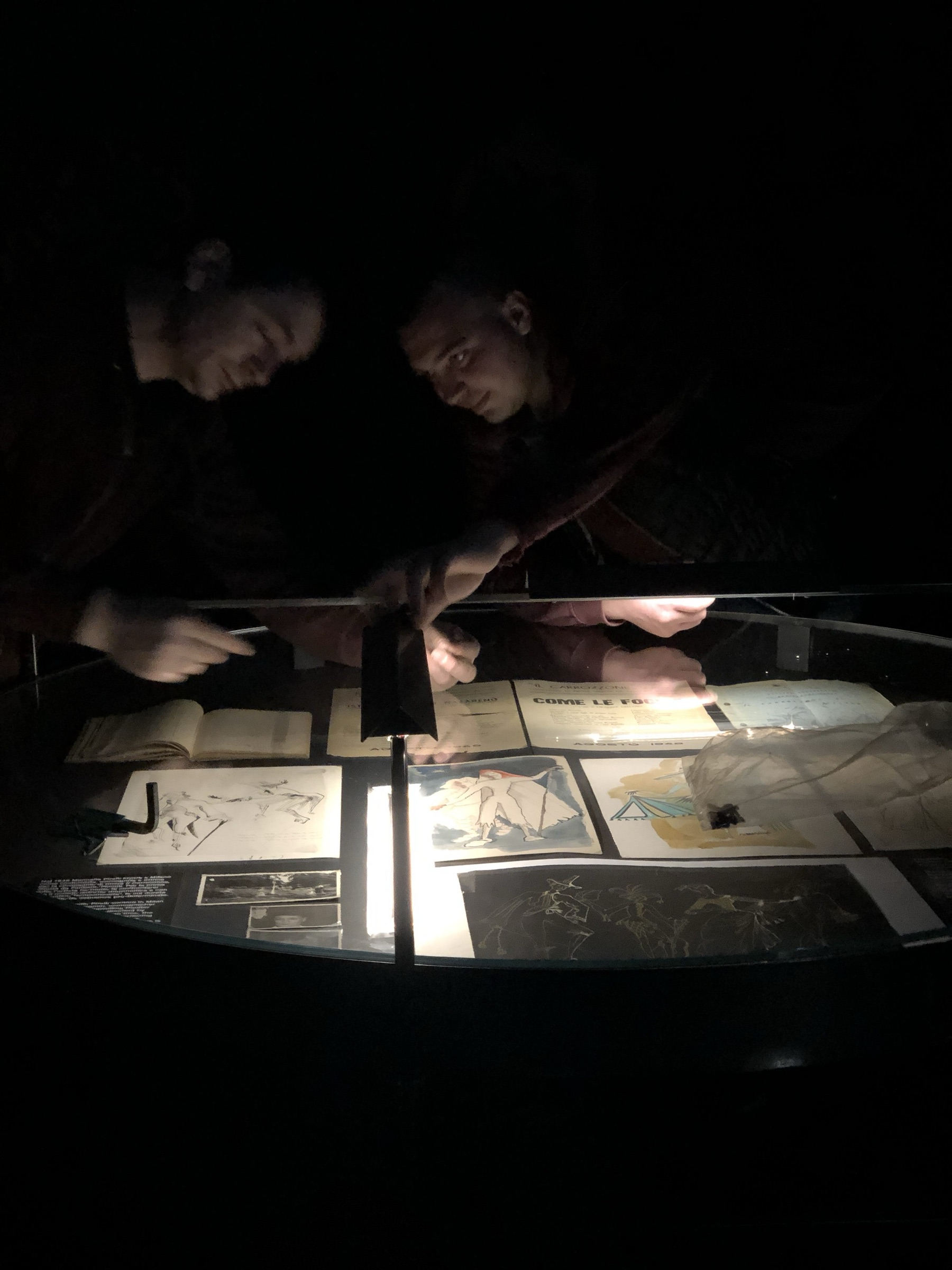 Allestimento mostra “Luce Movimento. Il cinema sperimentale di Marinella Pirelli”