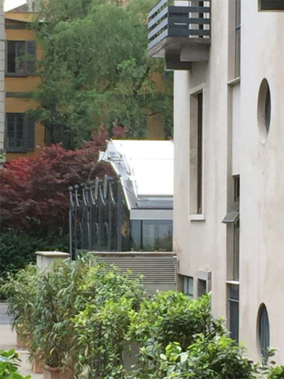 Progetto di copertura del campo da tennis di Villa Necchi Campiglio FAI